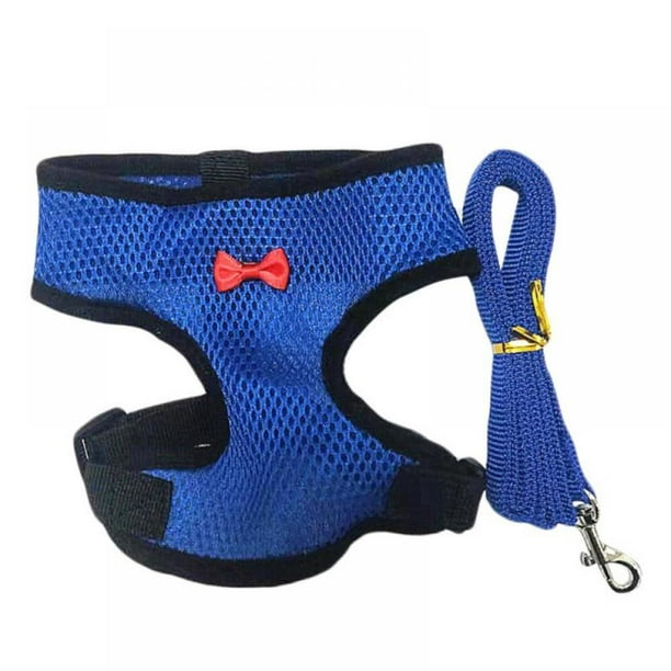 Mesh Puppy Vest Walk Leash Pet Traction Rope Dog Harness Collar Chest Strap ~